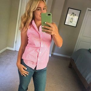 NWT J Crew button tank!